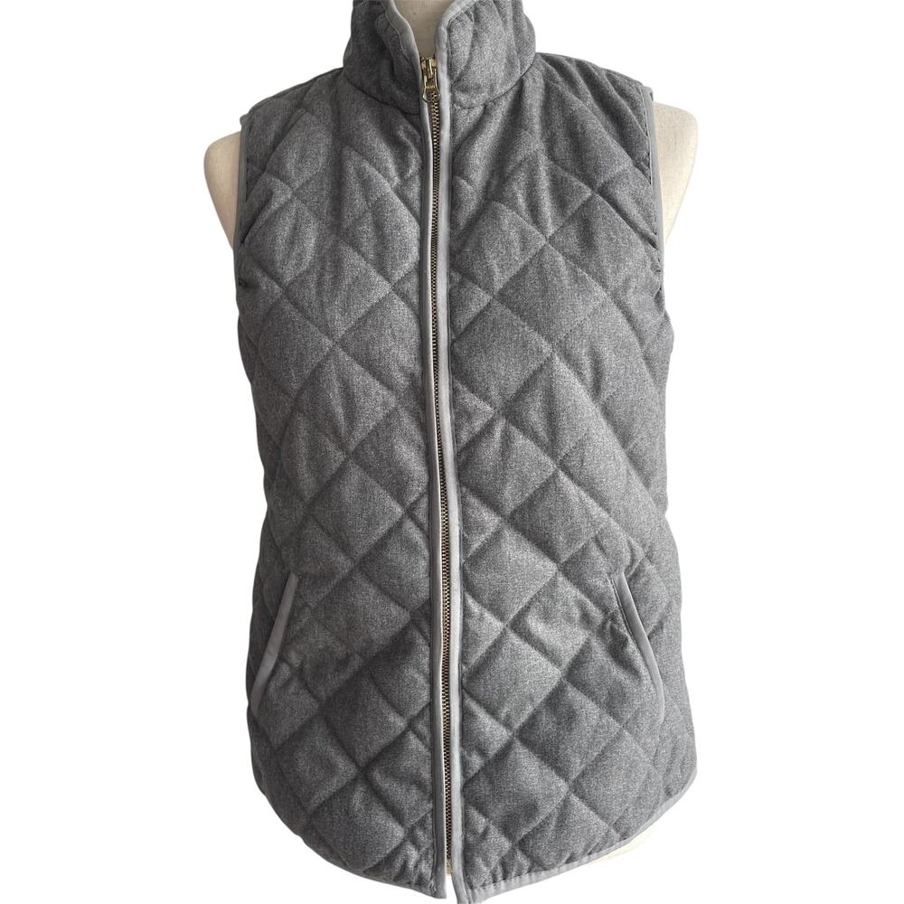 Old Navy Gray Quilted Vest Sz S